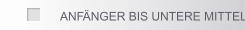 ANF&Auml;NGER BIS UNTERE MITTELSTUFE